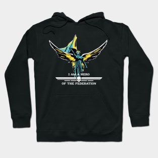 Helldivers game I am a hero of the federation Hoodie